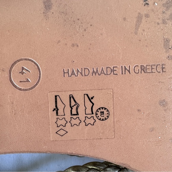 Ancient Greek Sandals Yianna Size 41 in Gold - Picture 7 of 8